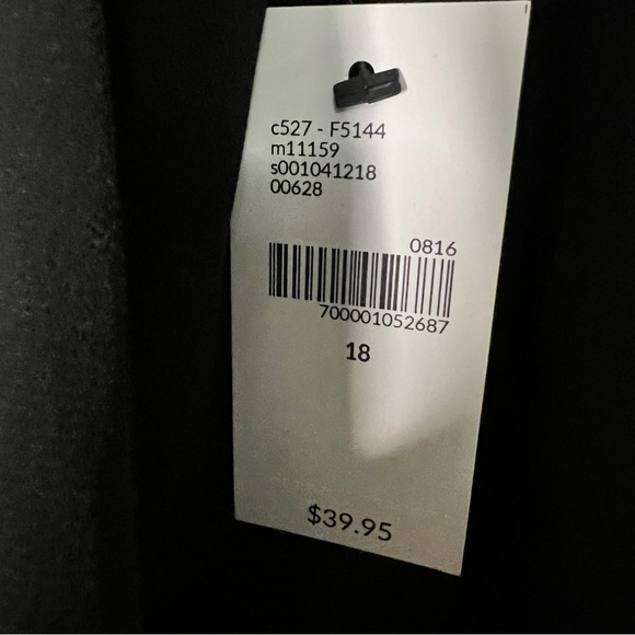 Lane Bryant Black Straight Hem Cami With Grosgrain Ribbon Straps Size 18/20 NEW - Picture 7 of 9